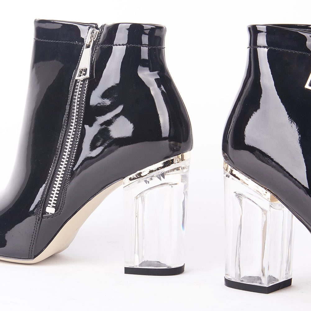 Daisy Perspex Ankle Boots