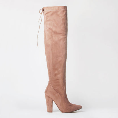 Frida Faux Suede Thigh High Boots