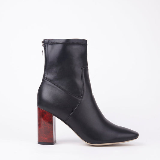 Maisie Faux Marble Heel Ankle Boots