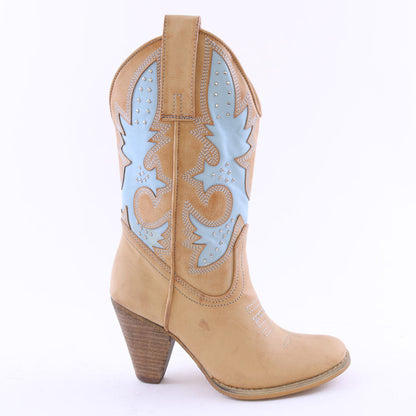 Jane Cowboy Calf Boots