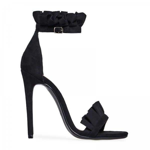 Florence Frill Ankle Strap Barely There Heeled Sandals