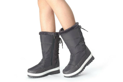 Fleece Lined Luxury Ski Style Winter Calf Boots