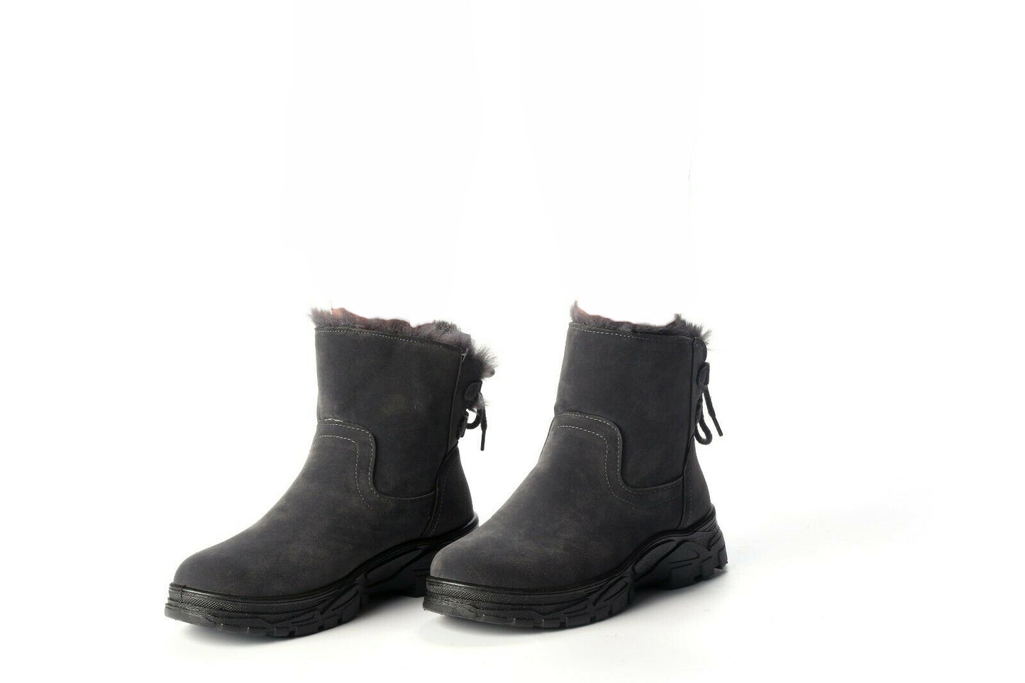 Fleece Lined Luxury Suede Ankle Winter Boots