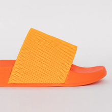 Load image into Gallery viewer, Tasha Neon Orange Jersey Pool Slider

