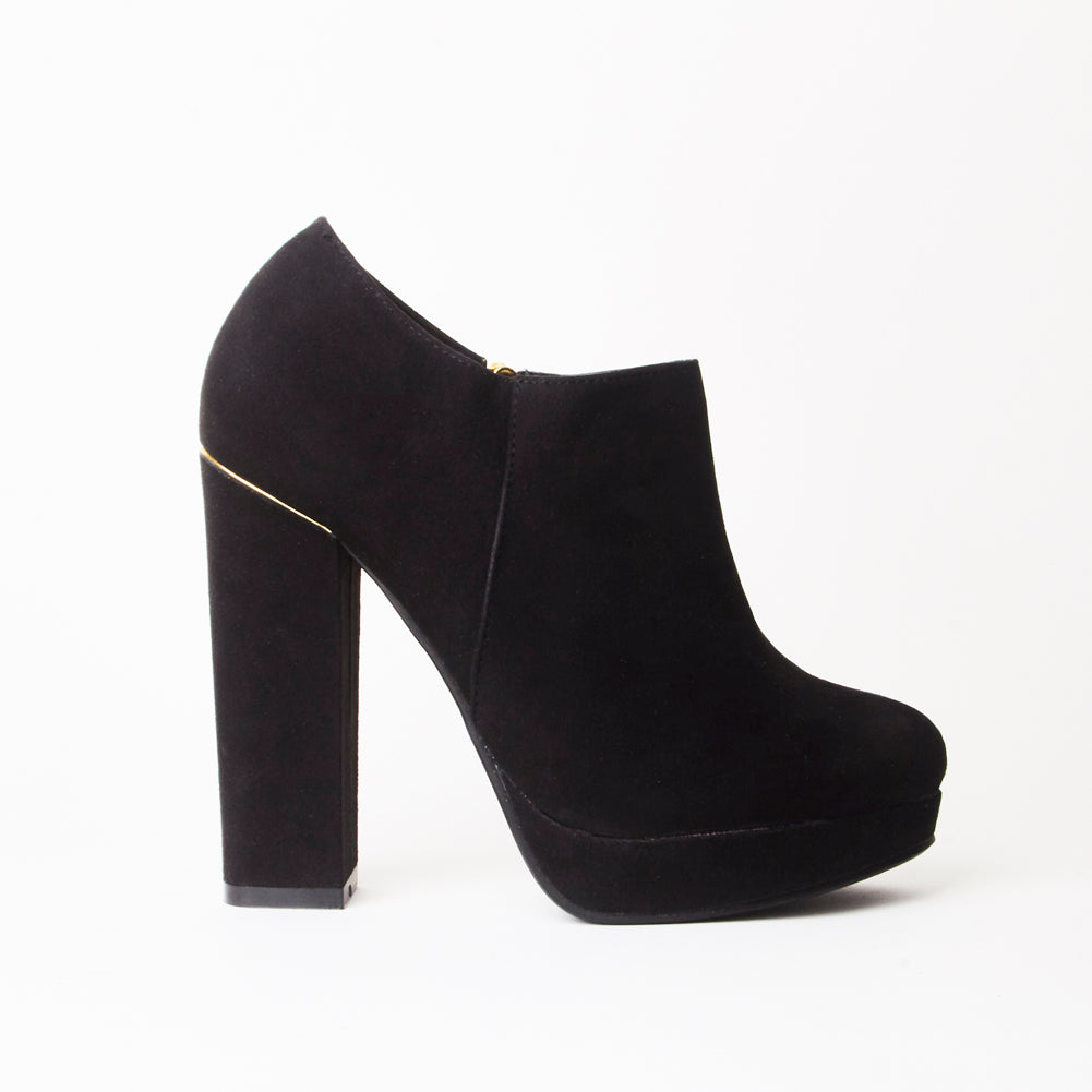 Kirsty Black High Heel Ankle Boot