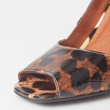 Load image into Gallery viewer, Lou Leopard Print Open Toe Heels
