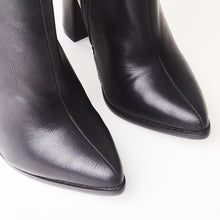 Load image into Gallery viewer, Mabel Black Pointed Heeled Ankle Boots
