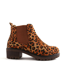 Load image into Gallery viewer, Kayla Leopard Ankle Boots
