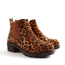 Load image into Gallery viewer, Kayla Leopard Ankle Boots
